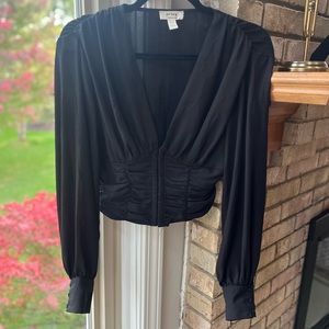 Long Sleeved Cinched Waist Top